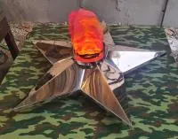 Звезда имитация пламени (197276) сертификат вечный огонь огня ø 1100 мм. авторская  в Калининграде