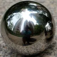 Шар из нержавеющей стали (198286) поставка - сфера арт-объект ø 1000 мм. пустотелая  в Калининграде