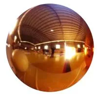 Полый шар из листовой меди (198299) поставка - сфера арт-объект ø 1000 мм. пустотелая  в Калининграде