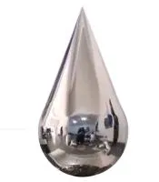 Капля 1000 х 500 зеркало aisi304 (517624) производство арт-объект  в Калининграде