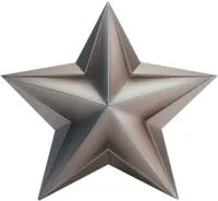 Звезда из нержавеющей стали декор на стелу в Калининграде (518508)