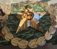 Звезда вечного огня - лавровый венок на заказ в Калининграде