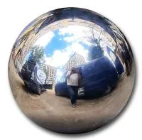 Шар ø 600 мм. полый полированный (517585) поставка - сфера арт-объект пустотелая  в Калининграде