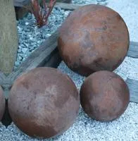 Шары кортен уличный декор (518951) ∅ 600 500 300 мм. Калининград