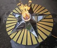 Решётка круг звезды (518198) поставка вечный огонь авторская  в Калининграде