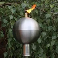 Серебряный шар (197439) производство тики факел садовые факелы ø 120 мм. универсальная  в Калининграде