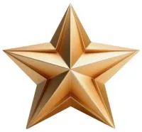 Звезда из латуни элемент декора на памятник в Калининграде (518509)