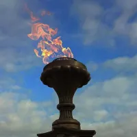 Газовая горелка апс (газ-контроль) (1629) сертификат - автомат вечный огонь ø 154 мм. ветроустойчивая  в Калининграде