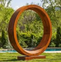 Кортеновская сталь скульптура кольцо (518267) монтаж арт-объект  в Калининграде