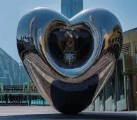 Объёмная скульптура сердце из нержавеющей стали (518278) сертификат арт-объект  в Калининграде