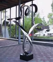 Скульптура кольцо нержавеющая сталь (518290) производство арт-объект  в Калининграде