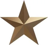 Звезда на памятник ветерану ВОВ из бронзы в Калининграде (518494)