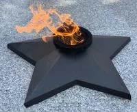 Звезда из чугуна (518232) сертификат комплект горелка ГВД 379 10 89 00 ПС вечный огонь ø 850 мм. монолит - литье  в Калининграде