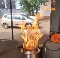 Горелка газовая ГВД 379 10 89 00 ПС (518307) монтаж вечный огонь ø 154 мм. ветроустойчивая  в Калининграде