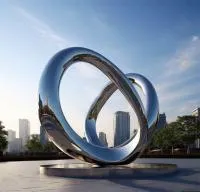 Кольца из нержавеющей стали скульптура (518263) поставка арт-объект  в Калининграде