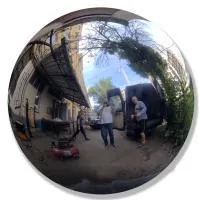 Шар ø 750 мм. полый полированный (517588) монтаж - сфера арт-объект пустотелая  в Калининграде